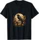 Book Lover Gift Ideas Raven Reading Book Occult Crow T-Shirt - T-Shirt | Black