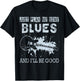 Blues Music Band Lover Vintage Guitar Teacher Funny Blues T-Shirt - T-Shirt | Black