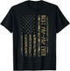 Best Pap Pap Ever Camouflage American Flag Father's Day T-Shirt - T-Shirt | Black