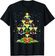 Glasses Of Margarita Christmas Tree Lights Ornaments Xmas T-Shirt - T-Shirt | Black