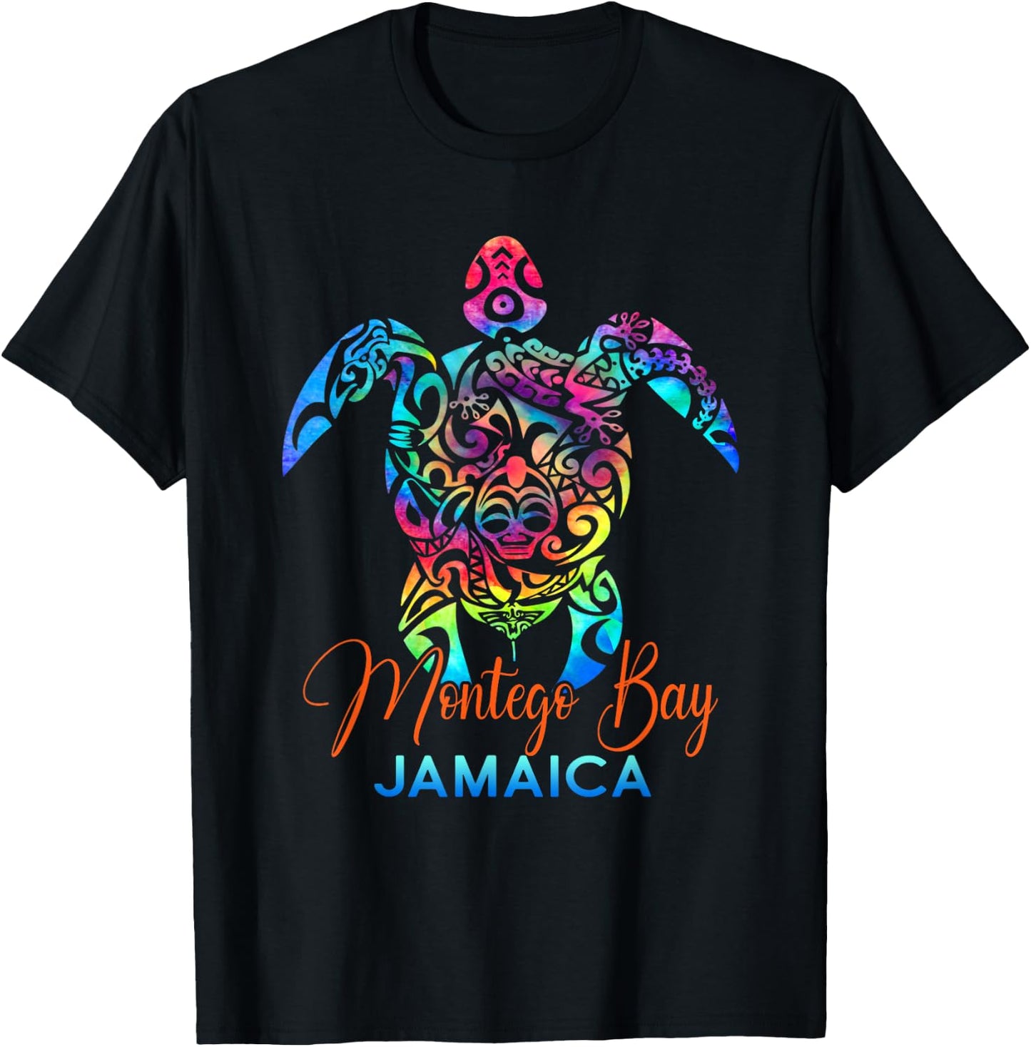 Montego Bay Jamaica Sea Turtle Family Vacation Summer 2025 Men Women Kids T-Shirt - T-Shirt | Black