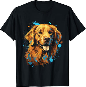 Golden retriever puppy dog Women Kids T-Shirt - T-Shirt | Black
