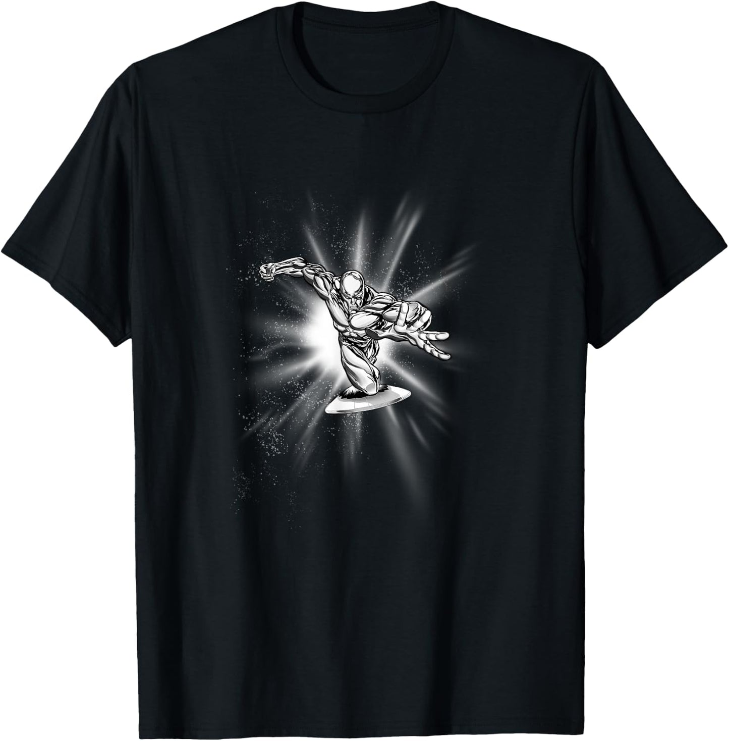 Marvel Fantastic Four Silver Surfer Speed Epic Logo T-Shirt - T-Shirt | Black