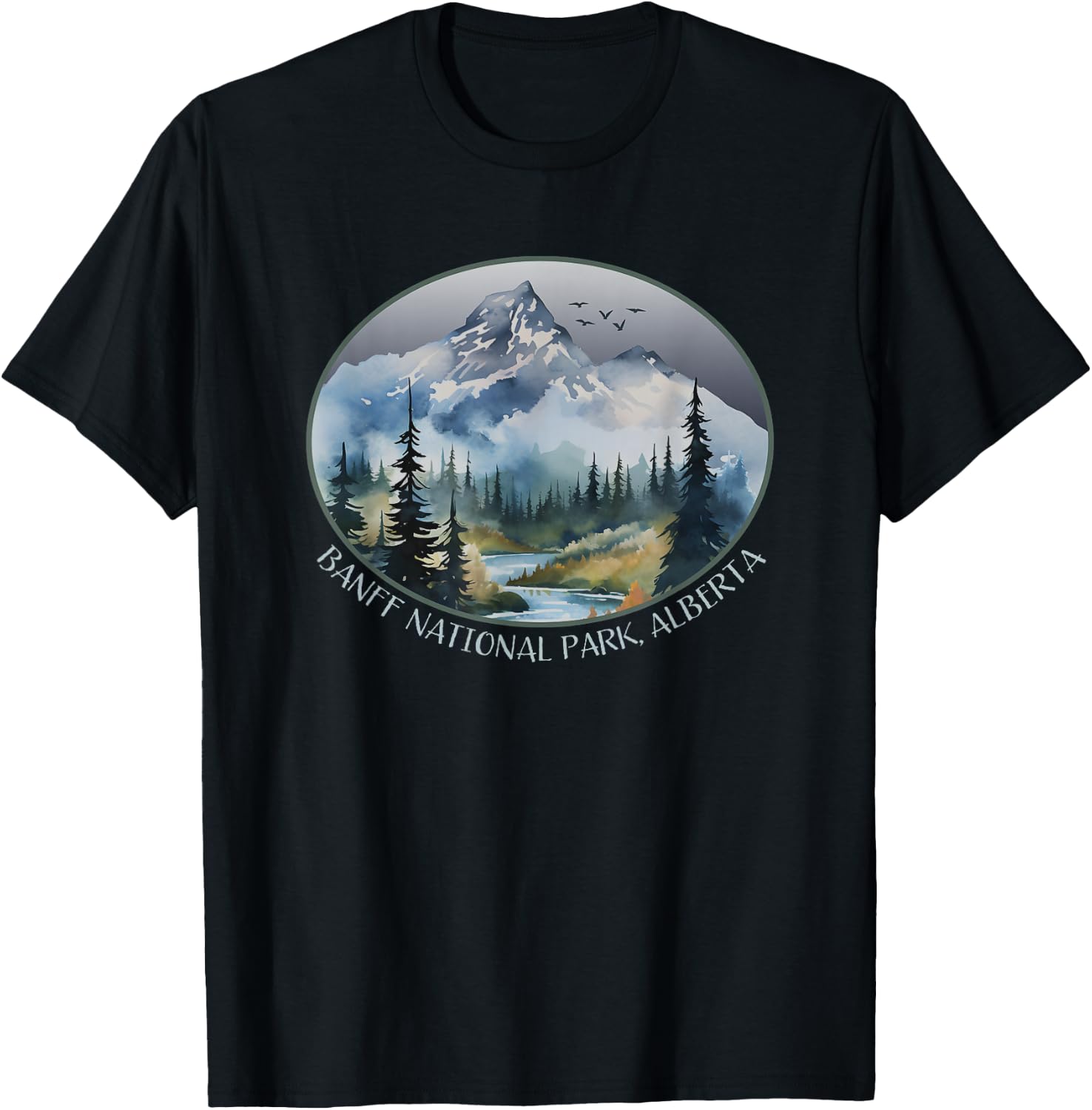 Banff National Park, Alberta, Canada Canadian Rockies T-Shirt - T-Shirt | Black