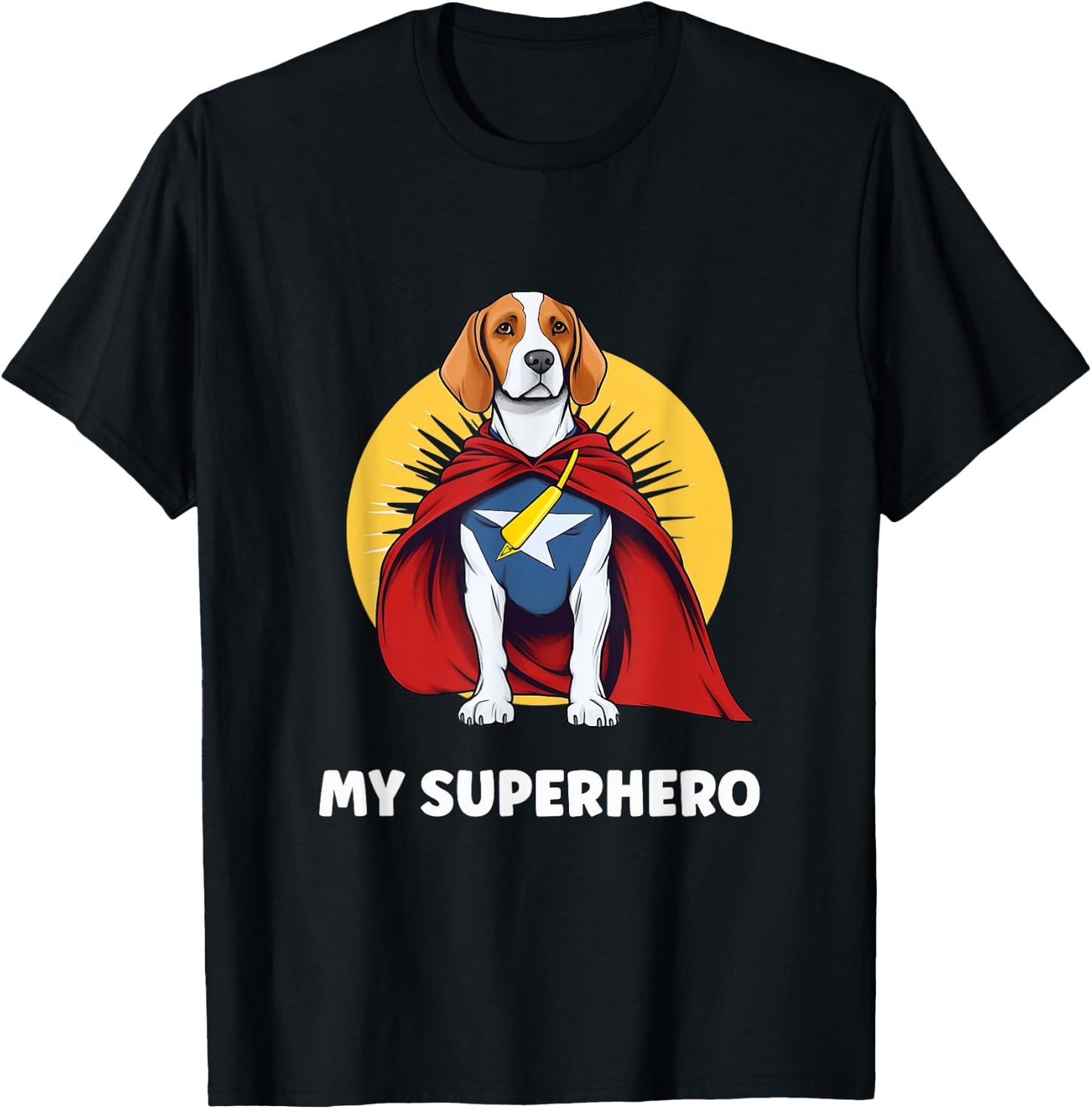 Beagle My Superhero T-Shirt - T-Shirt | Black