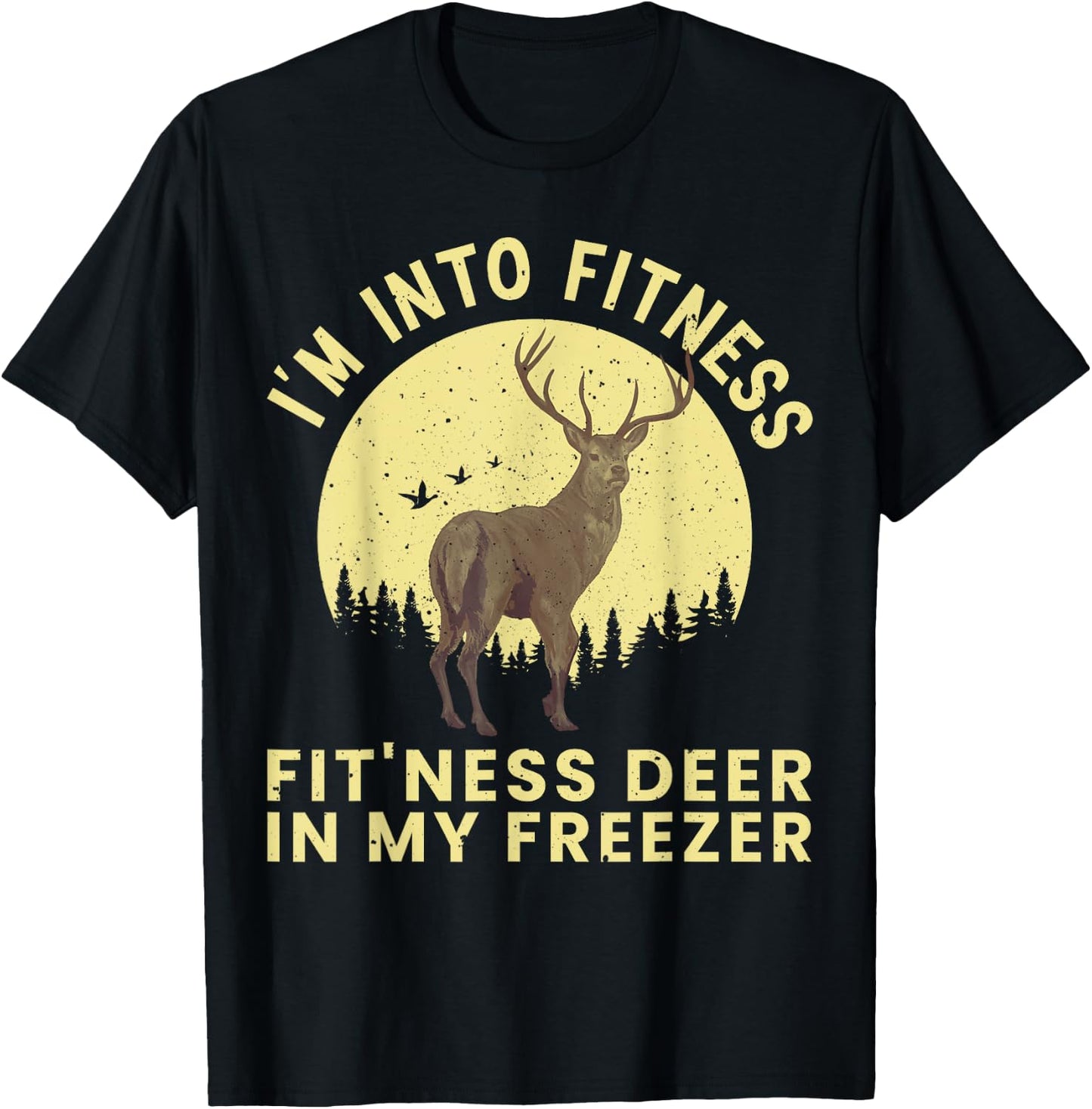 Funny Deer Hunting Art Women Wildlife Hunter Hunting T-Shirt - T-Shirt | Black