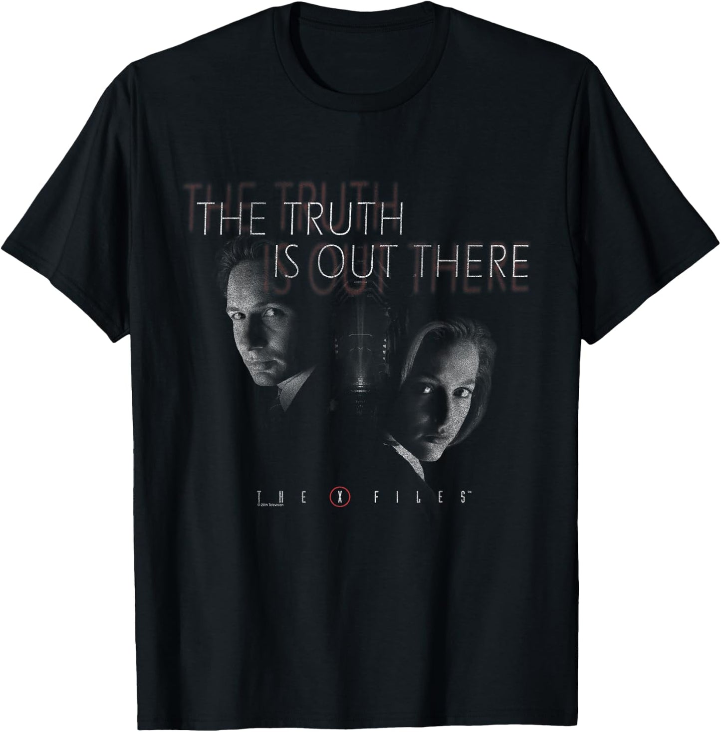 The X-Files Mulder & Scully Truth is Out There Vintage TV T-Shirt - T-Shirt | Black