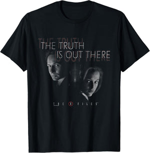 The X-Files Mulder & Scully Truth is Out There Vintage TV T-Shirt - T-Shirt | Black
