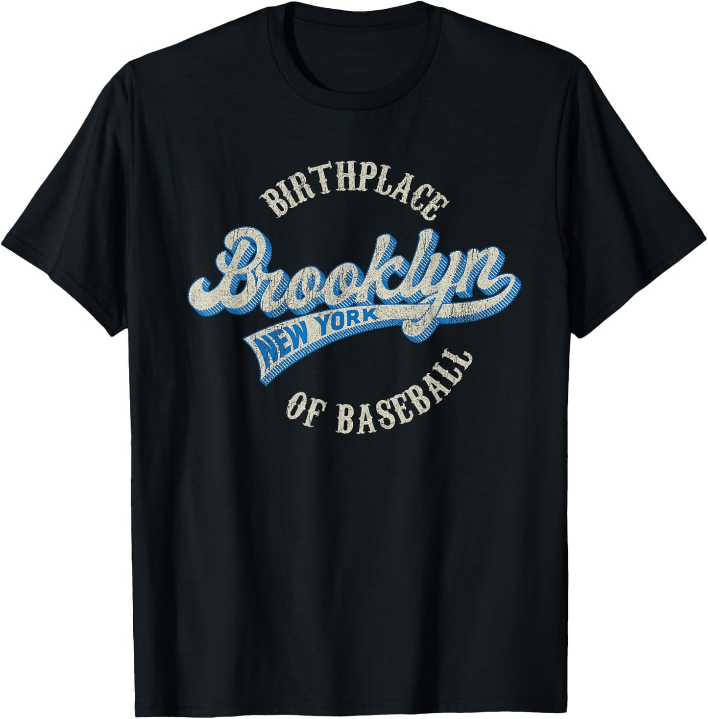 Baseball Vintage Style Brooklyn & Women T-Shirt - T-Shirt | Black