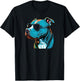 Dad Mom Cool Dog Sunglasses - Pitbull Men Women T-Shirt - T-Shirt | Black