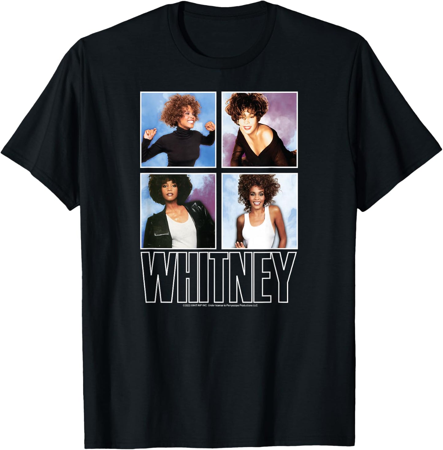 Whitney Houston - Grid T-Shirt - T-Shirt | Black