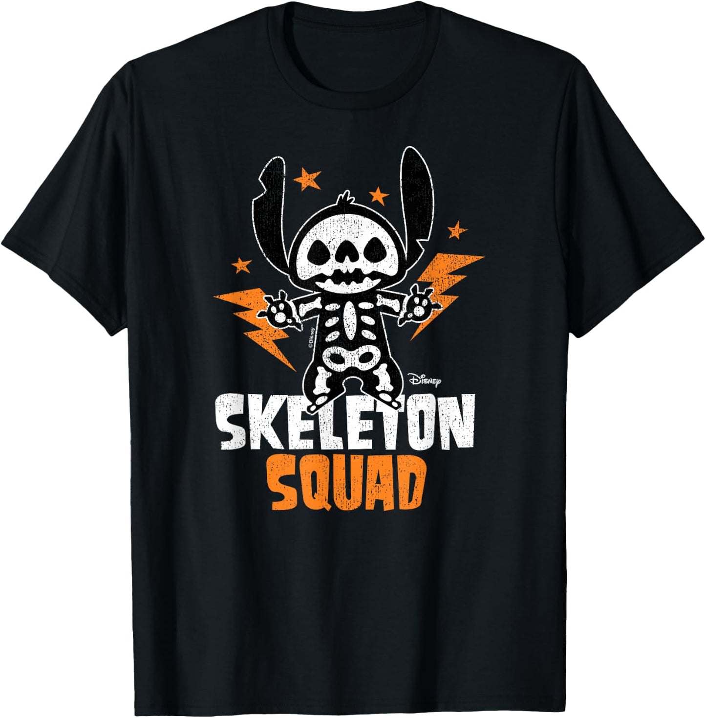 Lilo And Stitch - Skeleton Squad T-Shirt - T-Shirt | Black