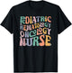 Pediatric Hematology Oncology Nurse Groovy PEDS Hem Onc T-Shirt - T-Shirt | Black