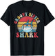 Groovy Sister Shark Retro Colorful Aesthetic Design Big Sis T-Shirt - T-Shirt | Black