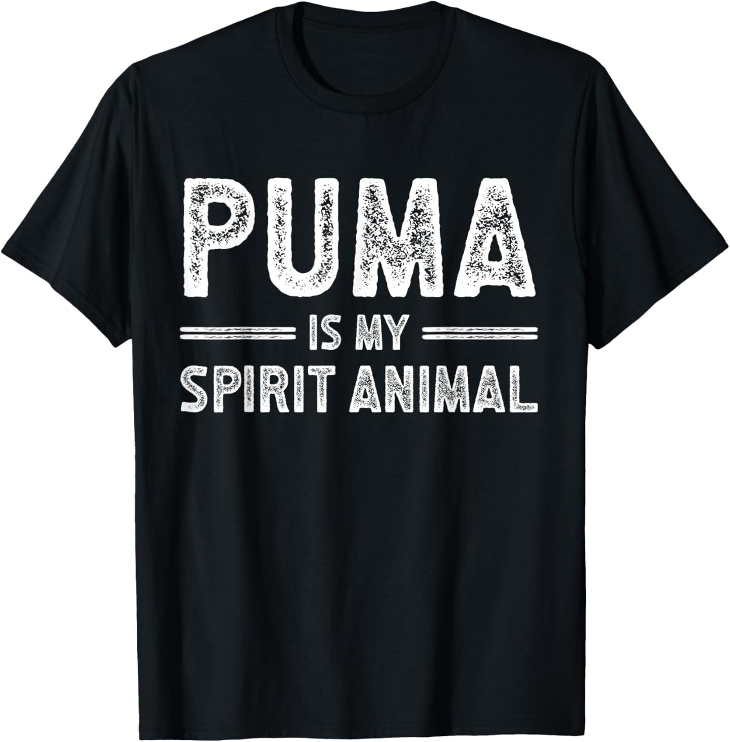 Puma is My Spirit Animal for Puma Lover T-Shirt - T-Shirt | Black
