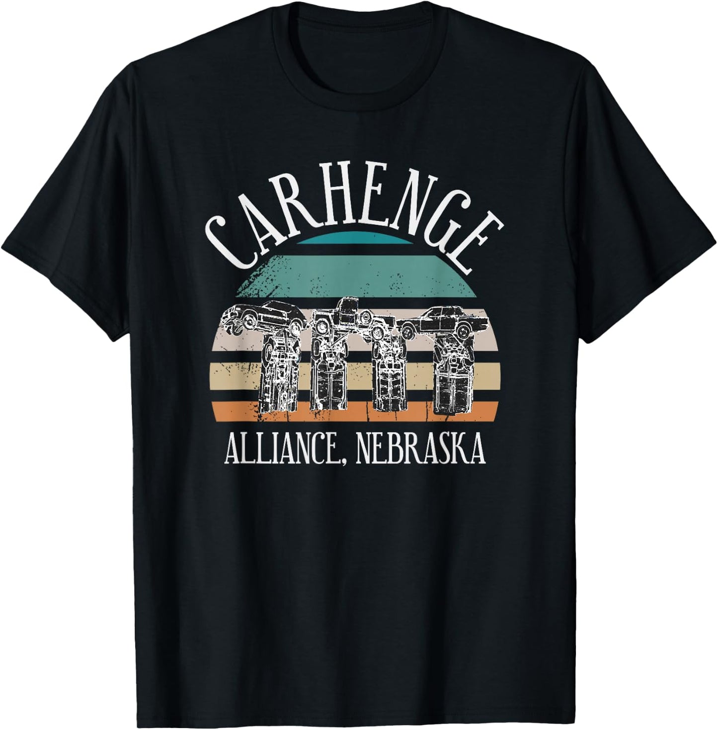 Carhenge Alliance Nebraska T-Shirt - T-Shirt | Black