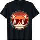 Retro Fox with Sunglasses and Vintage Backround T-Shirt - T-Shirt | Black