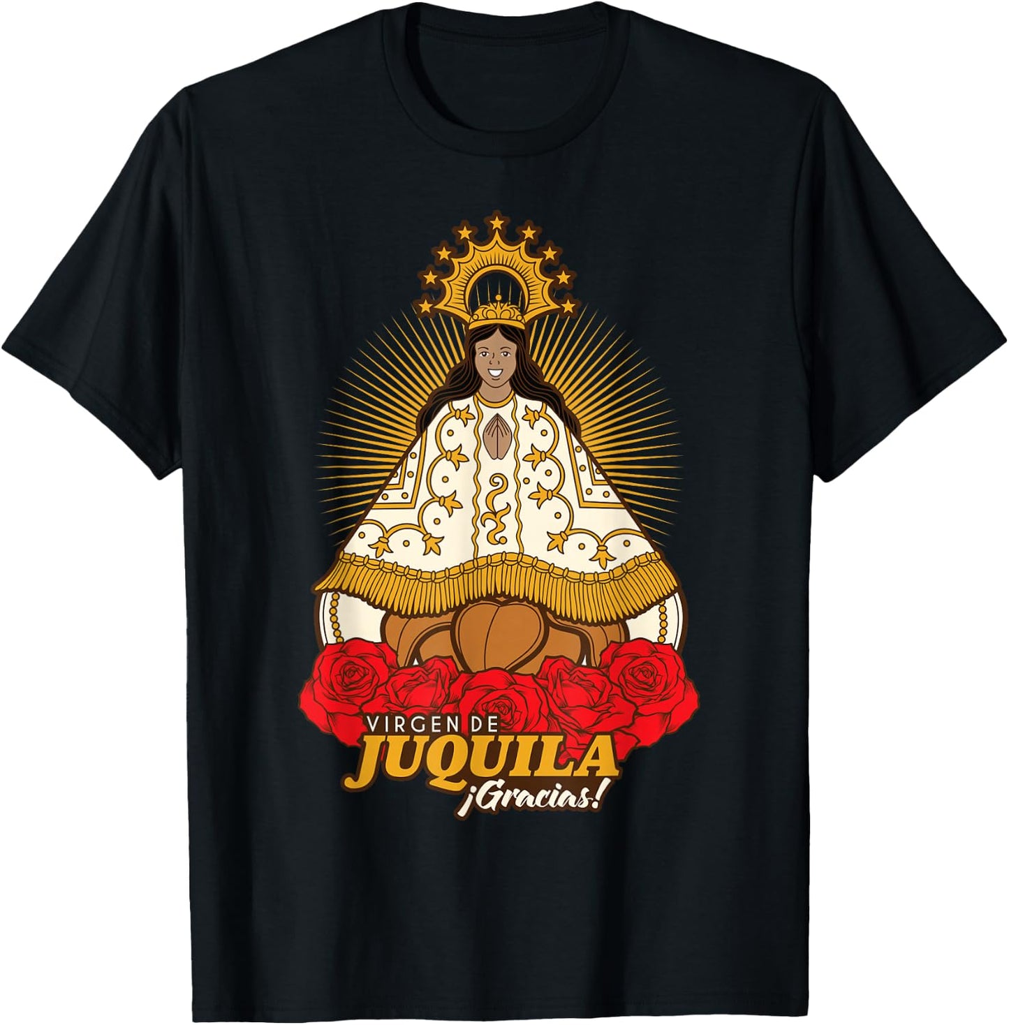 Virgen de Juquila, Nuestra Señora Inmaculada, Oaxaca Mexico T-Shirt - T-Shirt | Black