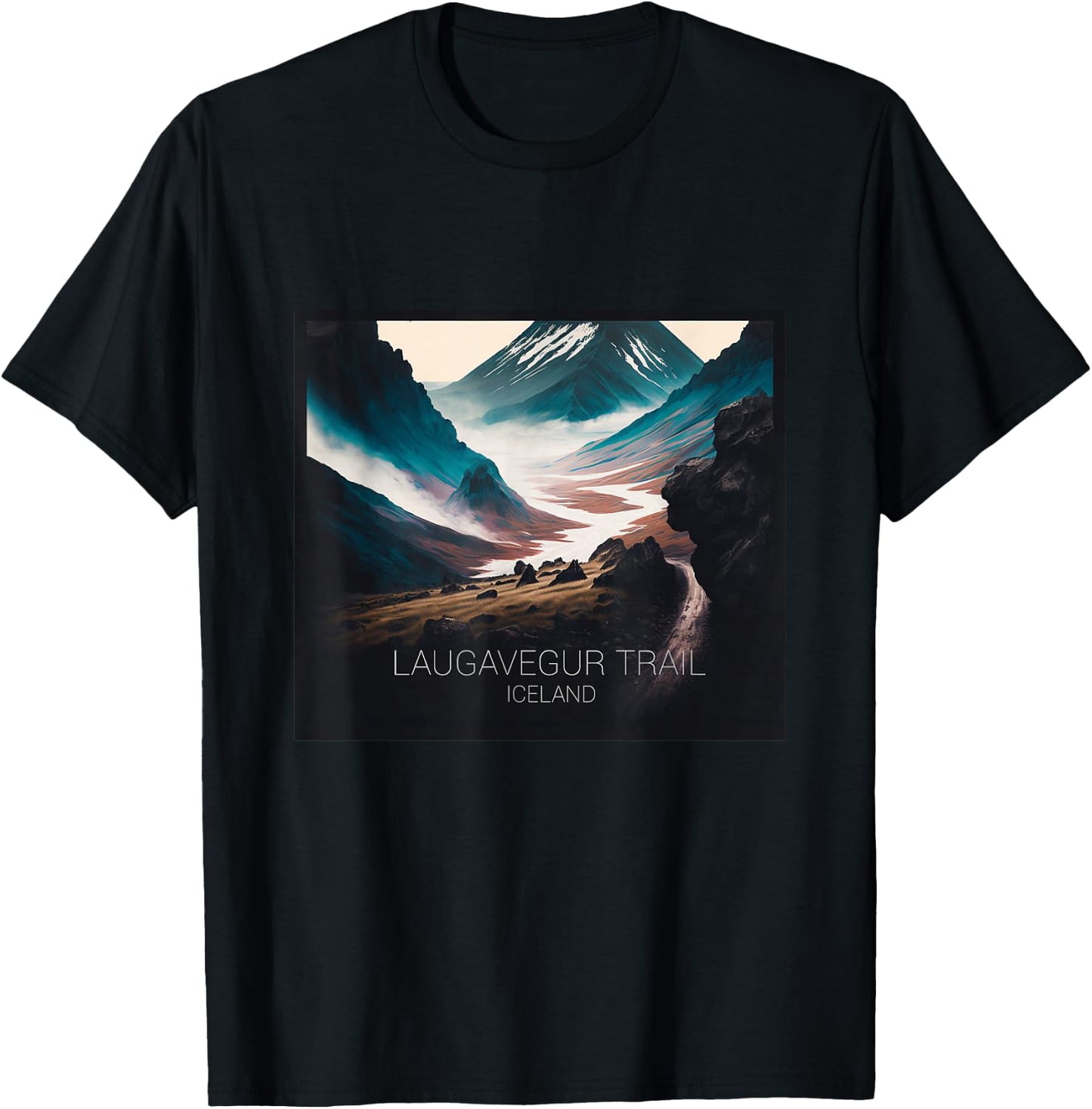 Laugavegur Trail Iceland T-Shirt - T-Shirt | Black