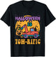 Kids Toddler Tow Truck Pumpkin Halloween Costume Towing Boys T-Shirt - T-Shirt | Black