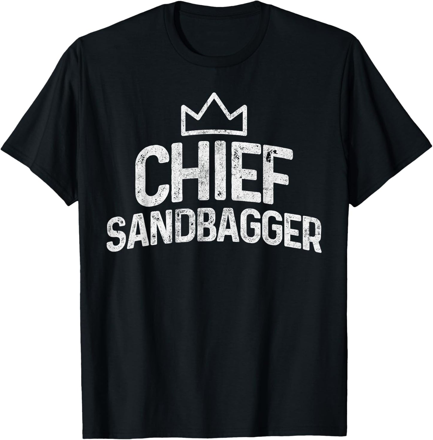 Chief Sandbagger Golf Gag Gifts Novelty T-Shirt - T-Shirt | Black