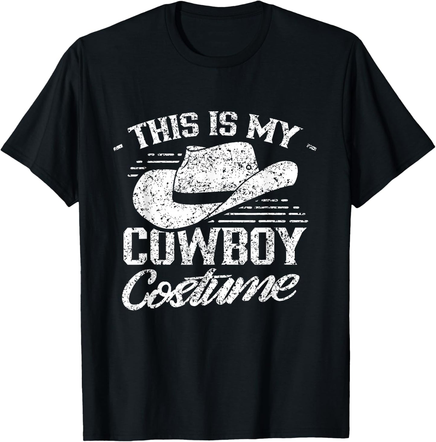 This Is My Cowboy Costume Cute Texas Cowboys T-Shirt - T-Shirt | Black