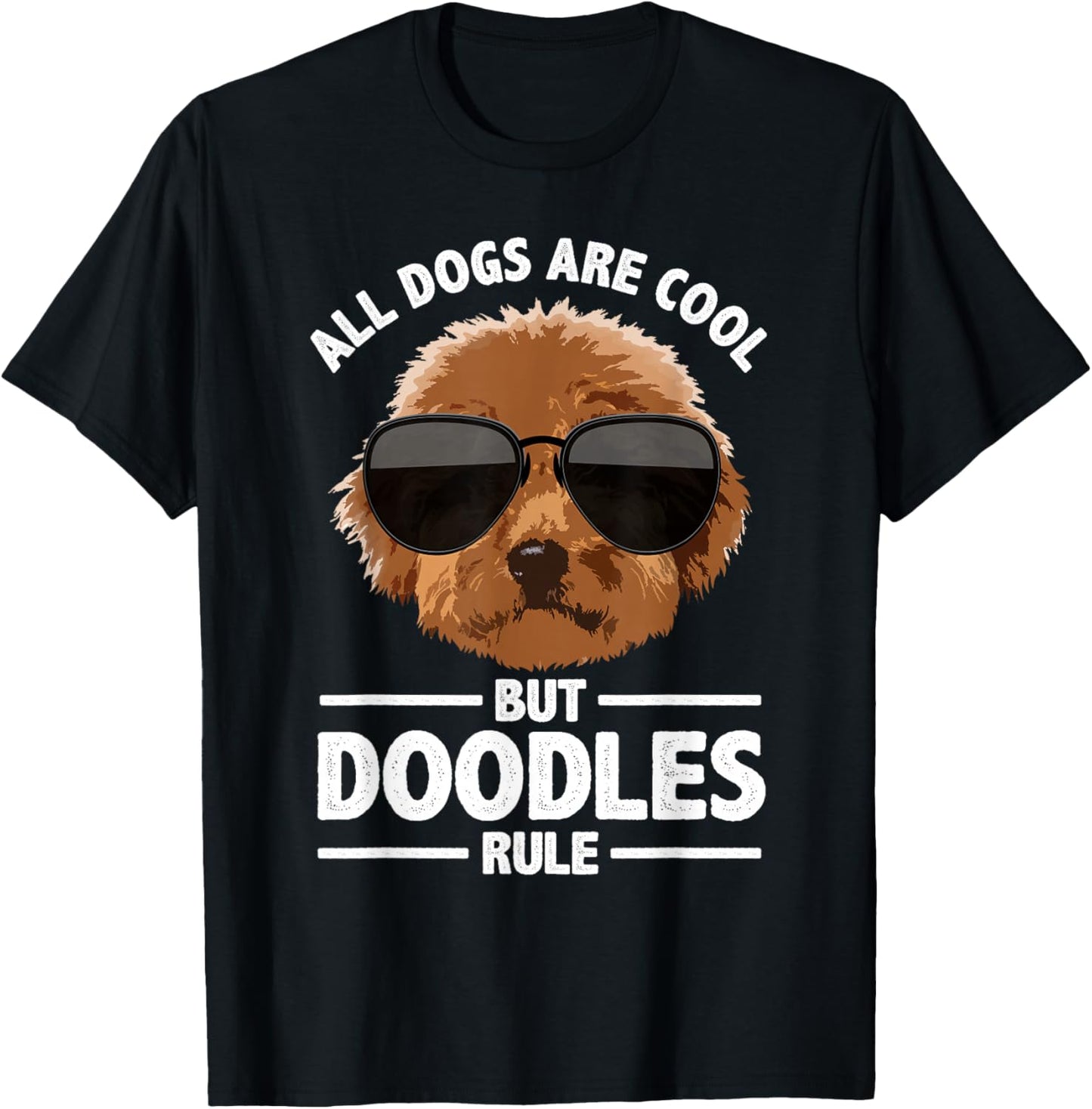 Cute Doodle Women Golden Doodle Labradoodle Dog T-Shirt - T-Shirt | Black