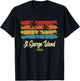 Vintage St. George Island Florida Palm Trees FL Retro T-Shirt - T-Shirt | Black