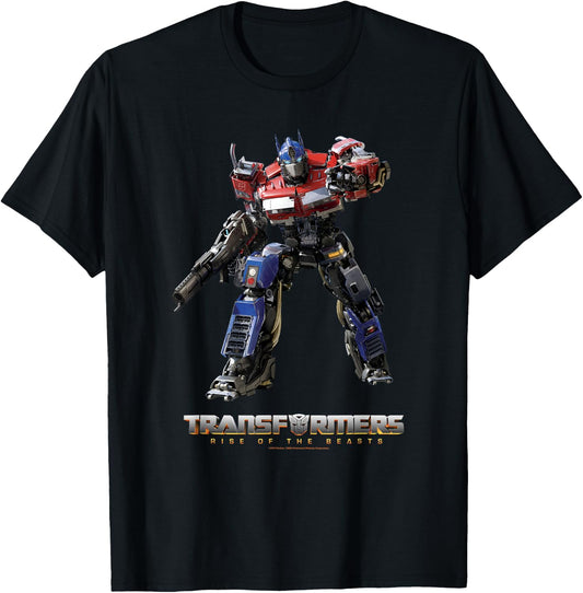 Transformers: Rise of the Beasts Optimus Prime Full Body T-Shirt - T-Shirt | Black