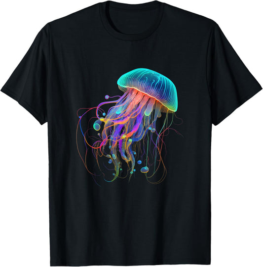 Jellyfish Ocean Animal Scuba Diving Jelly Fish T-Shirt - T-Shirt | Black