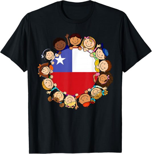 Chile Flag Hispanic Heritage Month Kids Boy Toddler Chilean T-Shirt - T-Shirt | Black