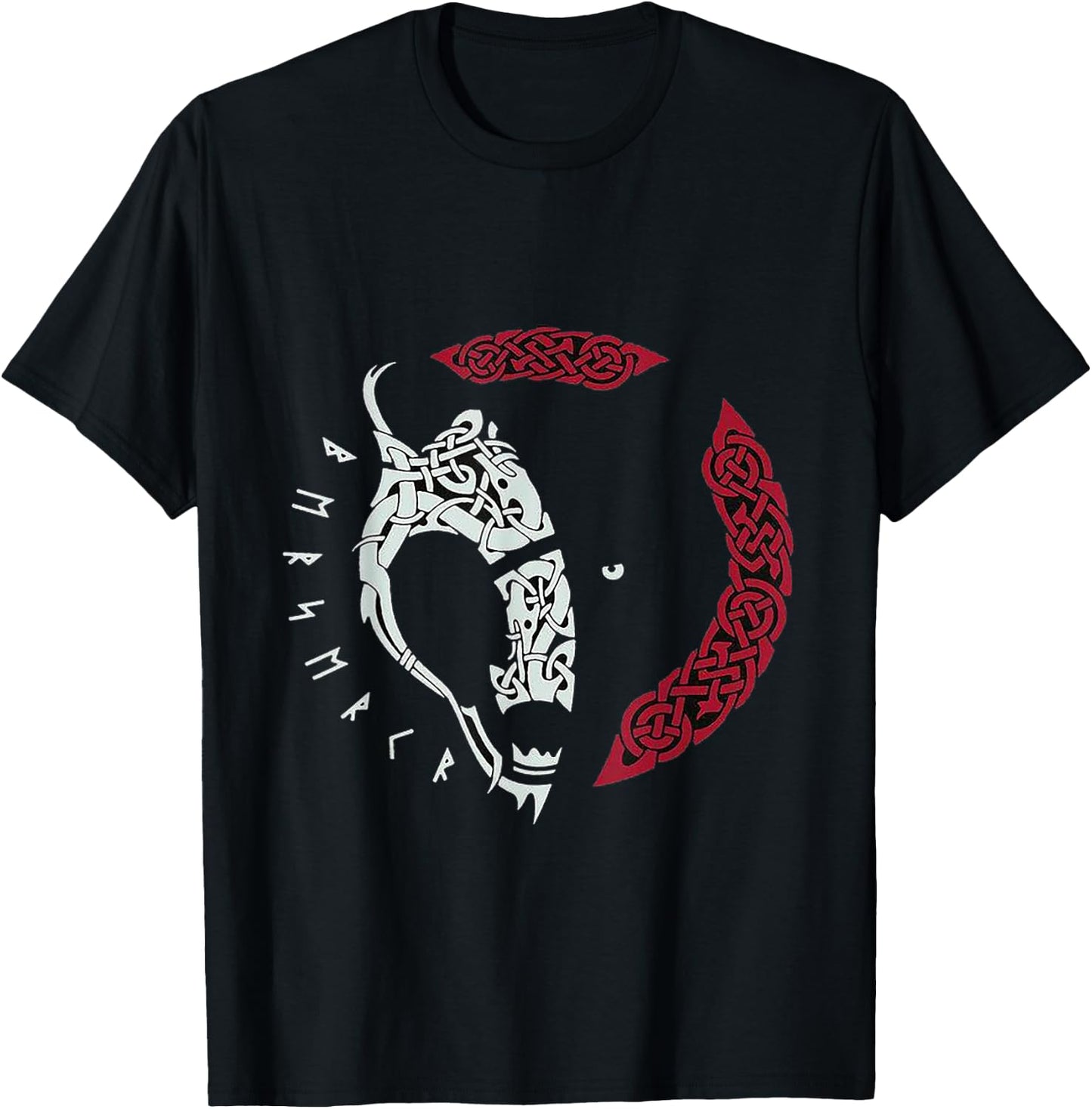 Viking Wolf T-Shirt - T-Shirt | Black