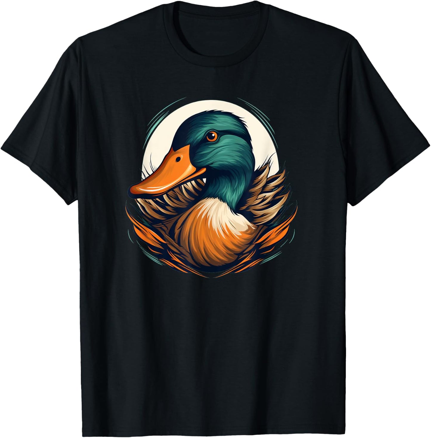 Cool Mallard Duck Face T-Shirt - T-Shirt | Black