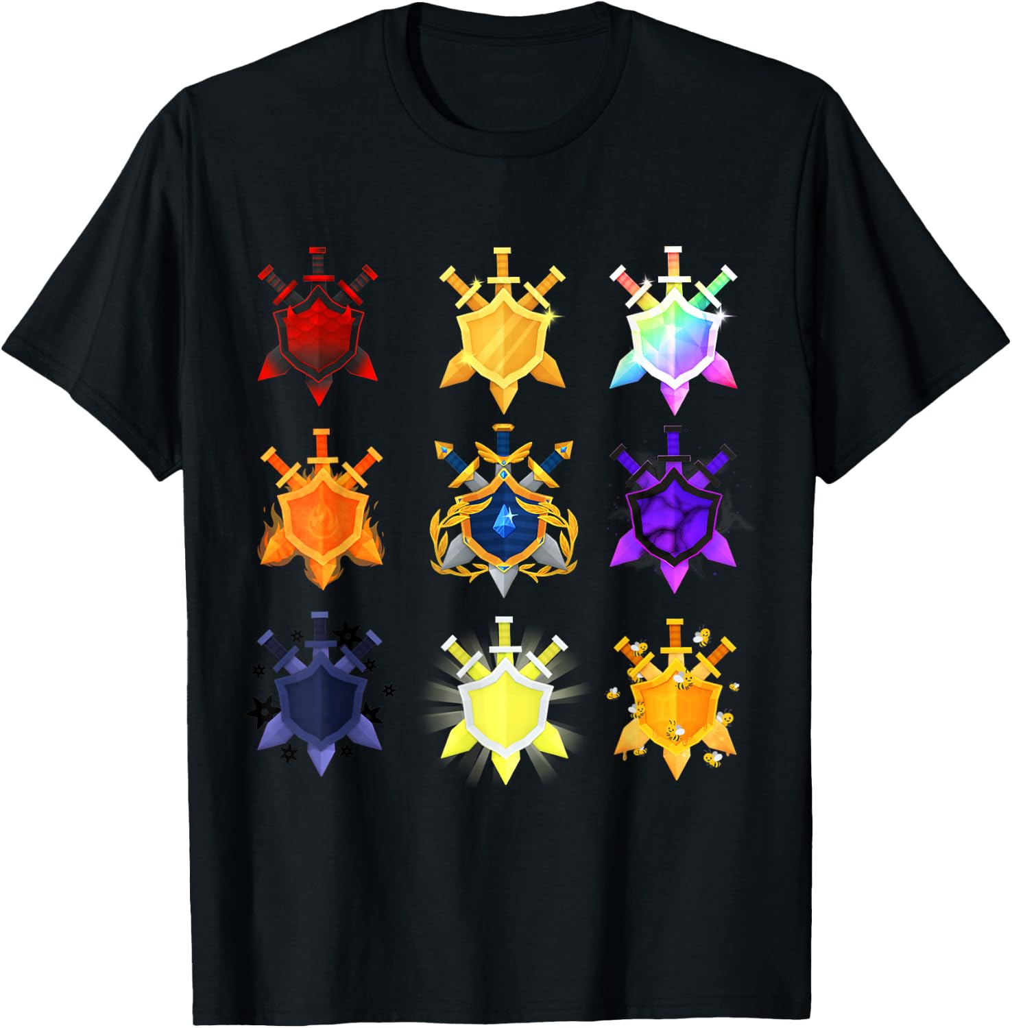 Treasure Quest Emblems T-Shirt - T-Shirt | Black