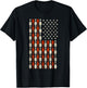 USA Flag Bowling Pin Bowler Gift Bowling T-Shirt - T-Shirt | Black