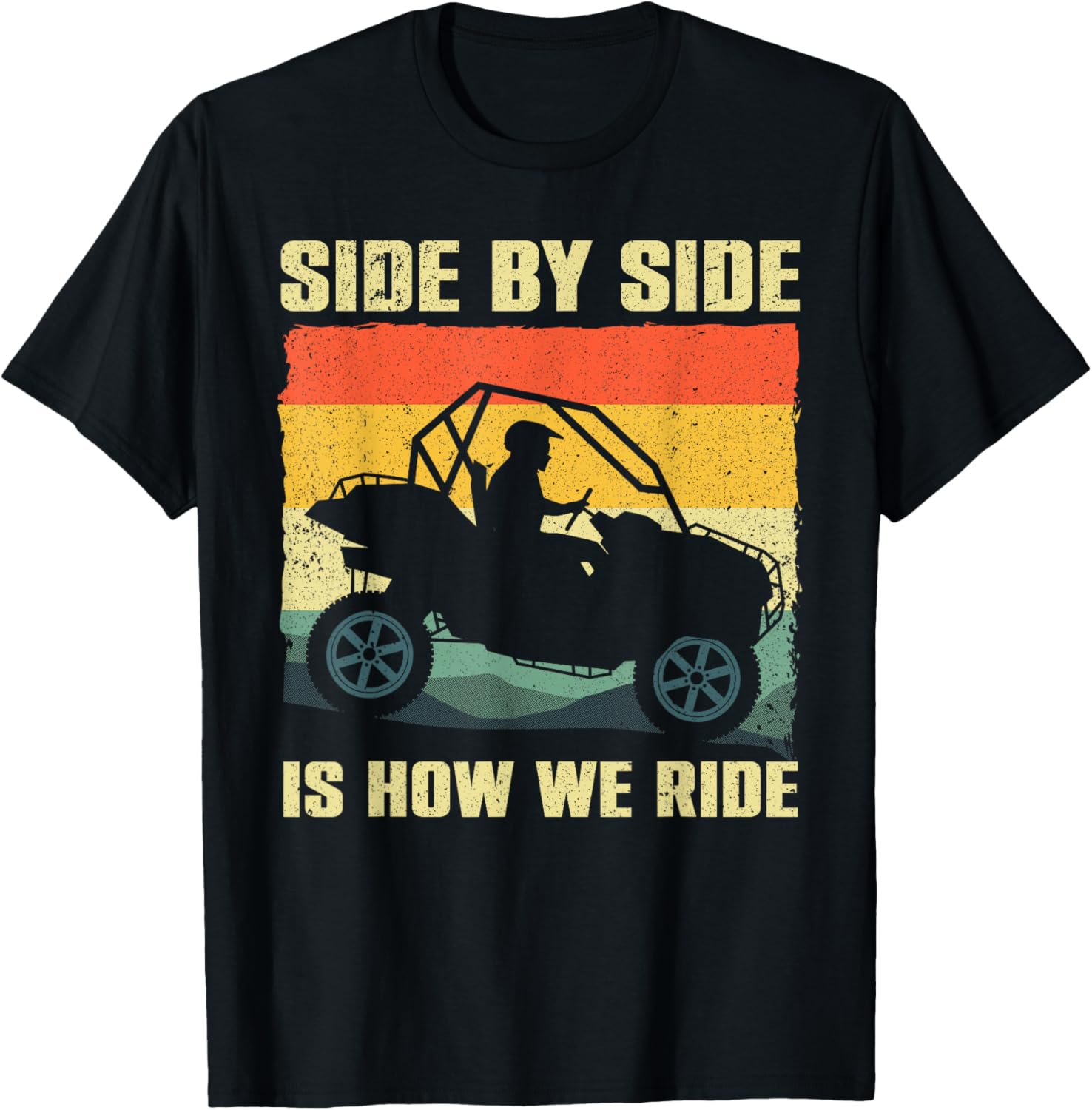 Funny SxS Design Women SxS UTV Side By Side Vehicle T-Shirt - T-Shirt | Black