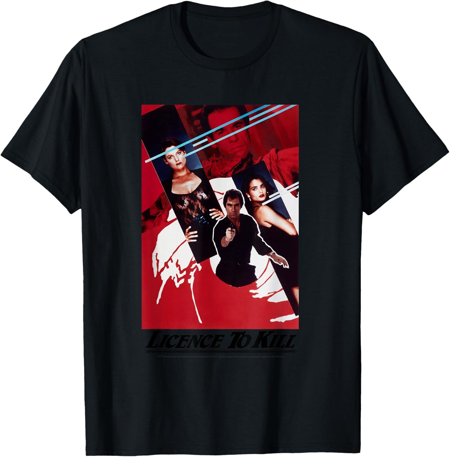 Official James Bond 007 Licence to Kill T-Shirt - T-Shirt | Black