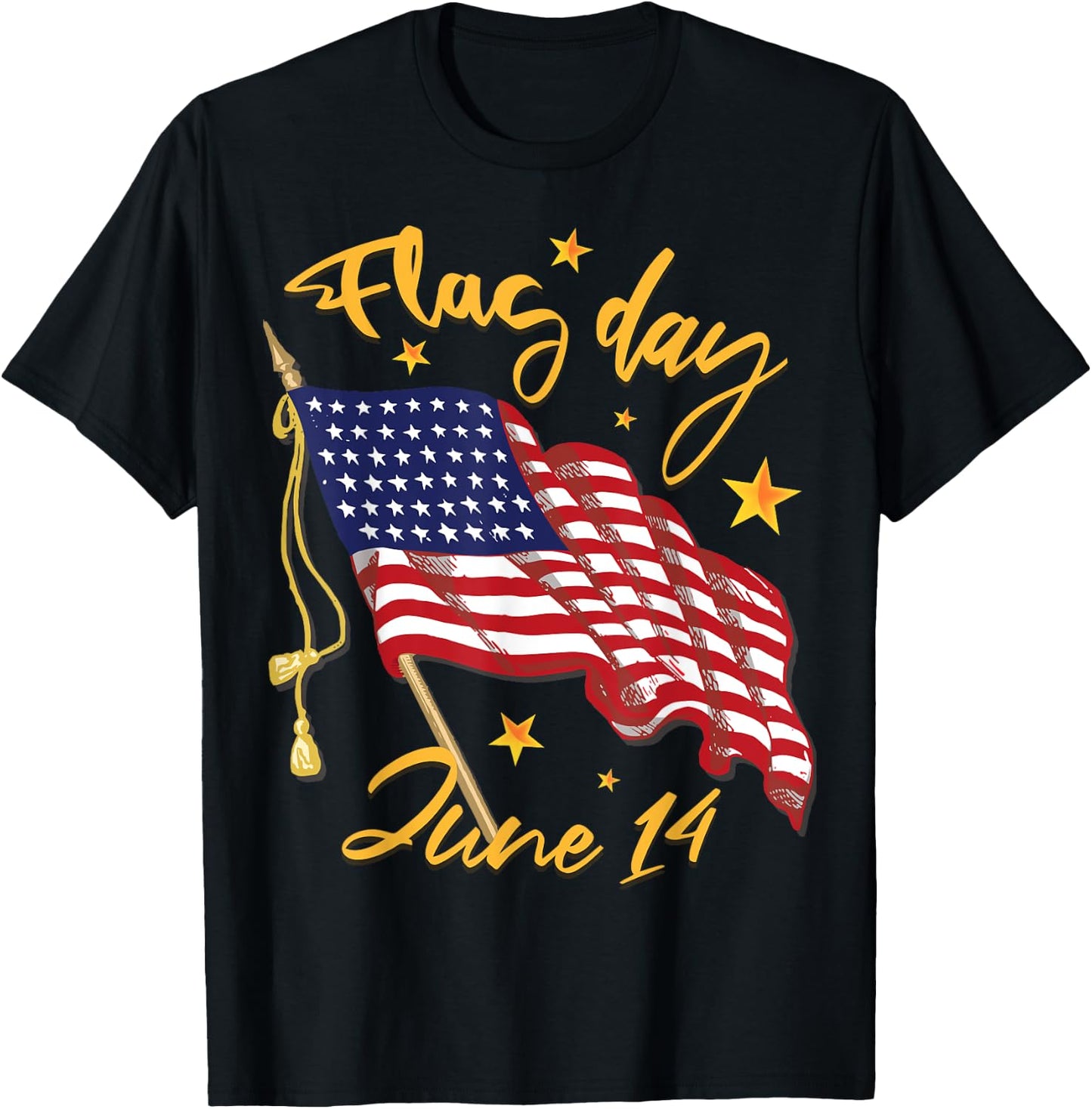 Flag Day - June 14 T-Shirt - T-Shirt | Black