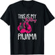 My Fighting Pajama Breast Cancer Awareness Ribbon Warrior T-Shirt - T-Shirt | Black