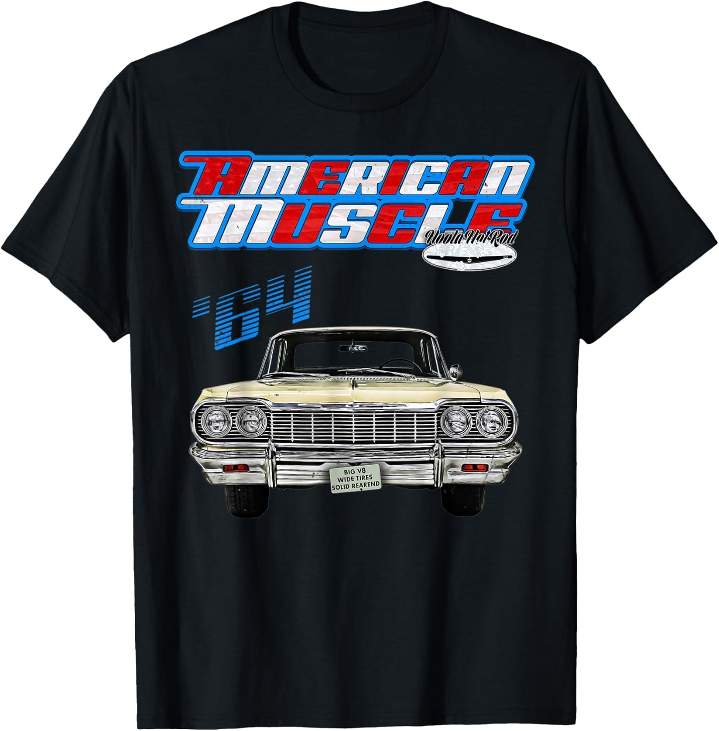 1964,Impala,BelAir,Bel Air,DelRay,Del Ray,Muscle Car,Hot Rod T-Shirt - T-Shirt | Black