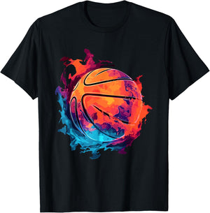 Colorful Basketball Player Outfit Slam Dunk Boys T-Shirt - T-Shirt | Black