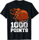 1000 Points Basketball Scorer High School Basketball Player T-Shirt - T-Shirt | Black