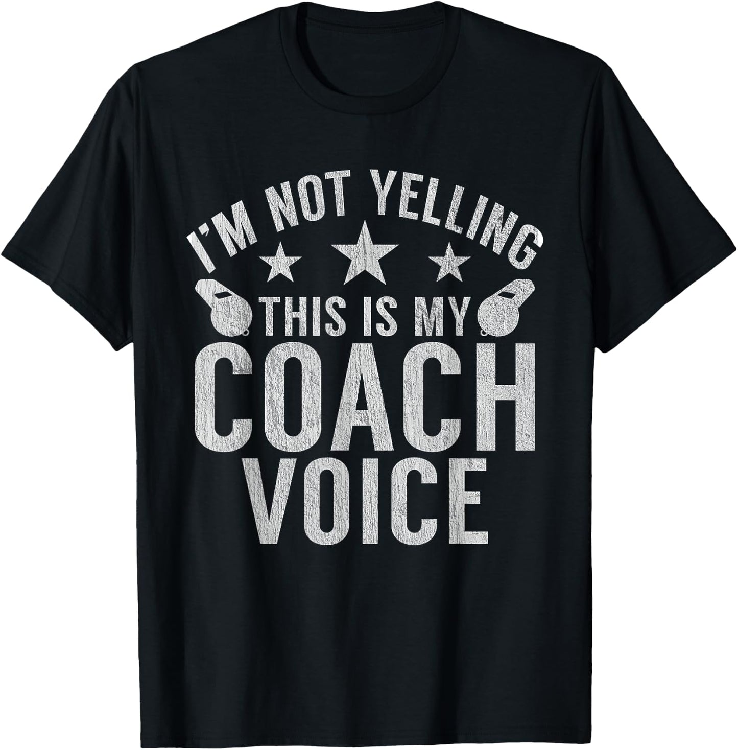 Im not Yelling this is my Coach Voice Sports Coach T-Shirt - T-Shirt | Black