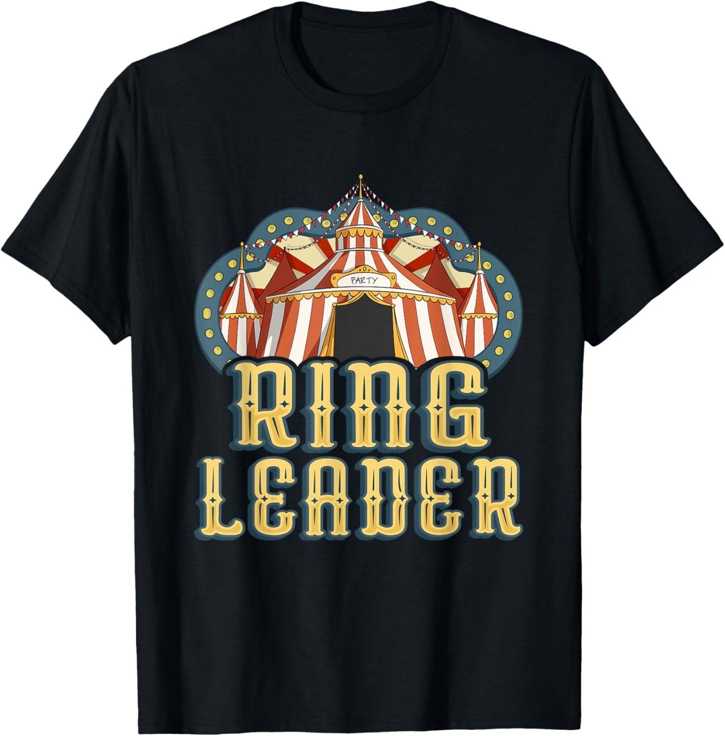 Ring Leader - Vintage Circus Birthday T-Shirt - T-Shirt | Black