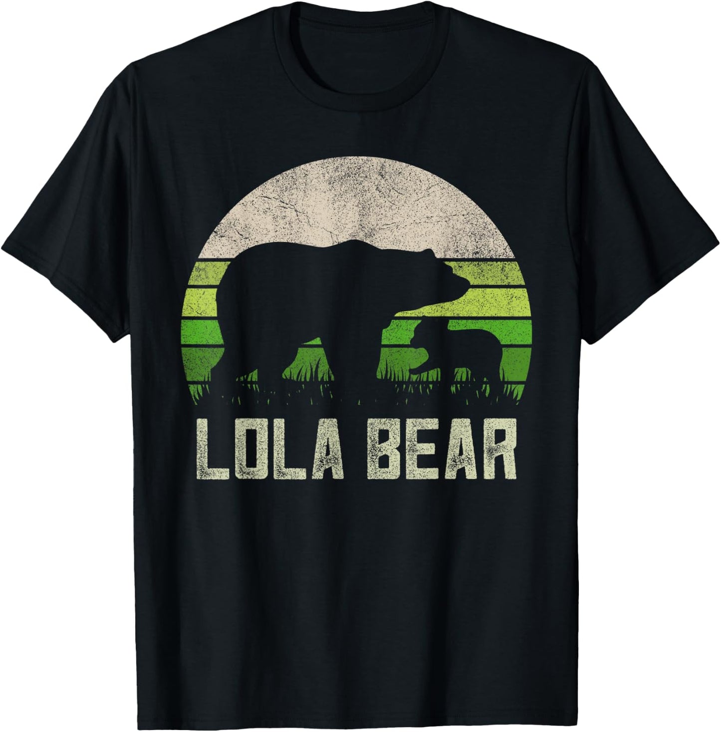 Funny Filipino Grandma Shirts From Grandkids, Cub Lola Bear T-Shirt - T-Shirt | Black