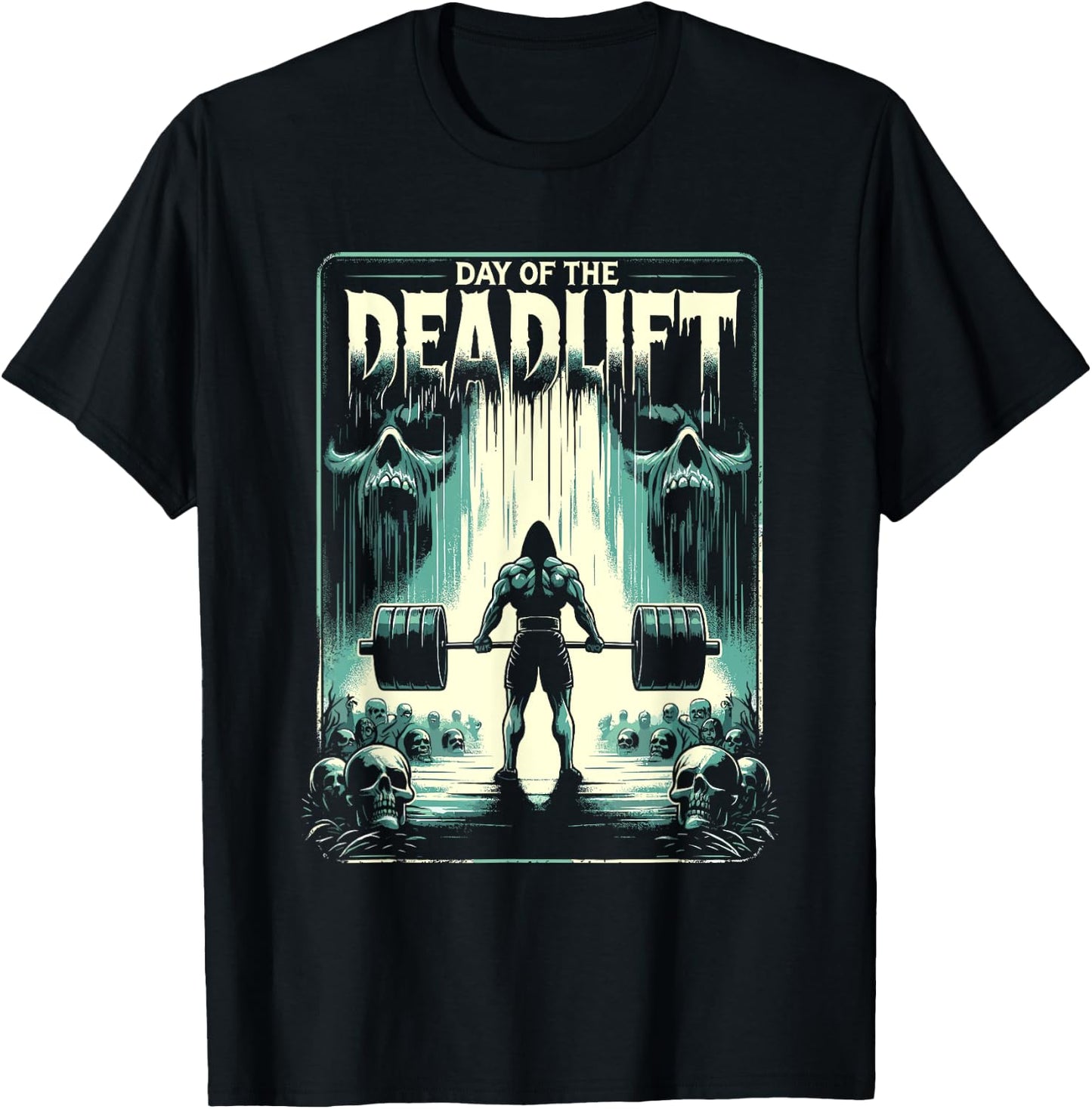 Horror Deadlift Workout Training Bodybuilder T-Shirt - T-Shirt | Black