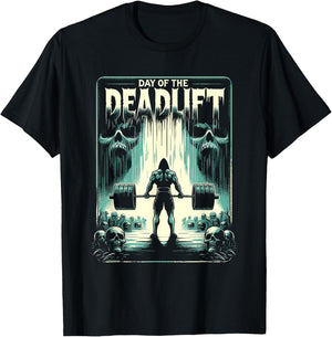 Horror Deadlift Workout Training Bodybuilder T-Shirt - T-Shirt | Black