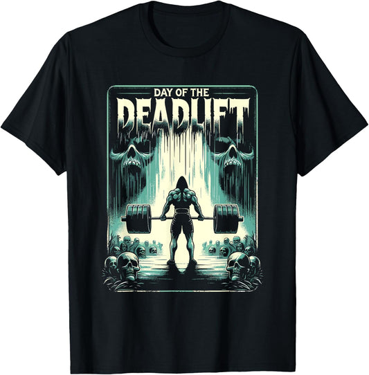 Horror Deadlift Workout Training Bodybuilder T-Shirt - T-Shirt | Black