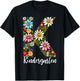 Kindergarten Teacher First Day of School Back to School Kids T-Shirt - T-Shirt | Black