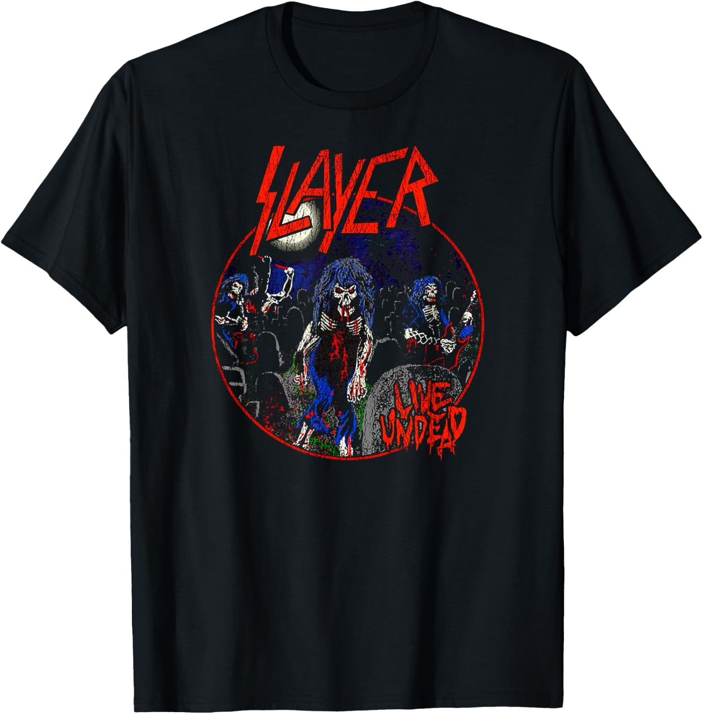 Slayer – 80s Live Undead T-Shirt - T-Shirt | Black